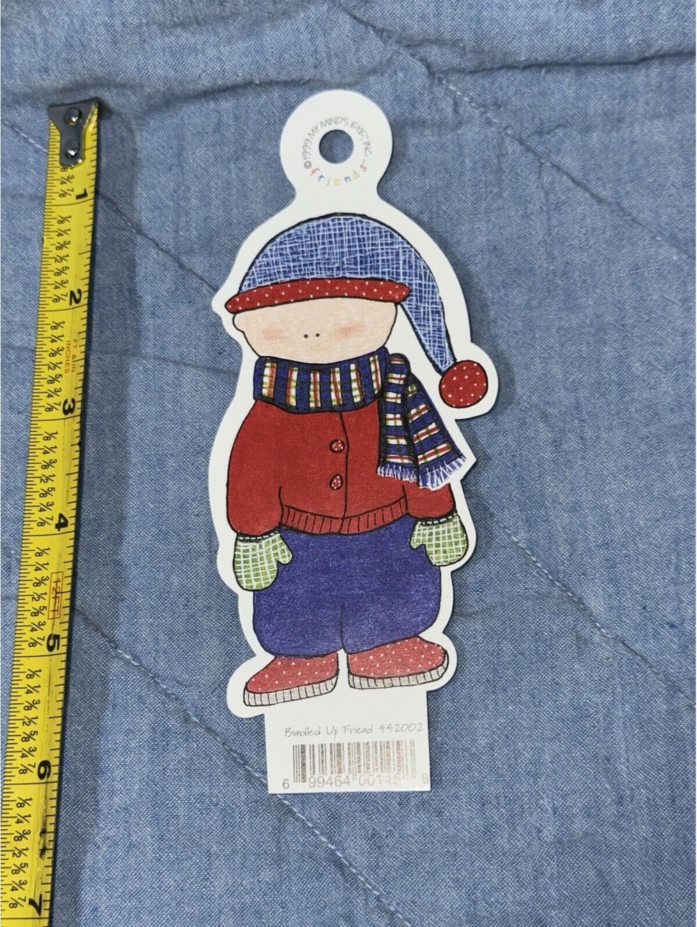 🎅🏻 Scrapbook Die Cut Friends My Minds Eye Bundled Up Friend  442002 1999 Rare